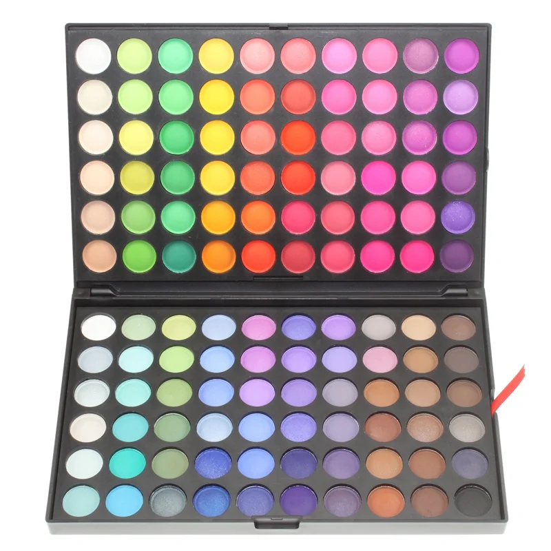 Дешево 120 Цвет Палитра теней для век стойкий макияж тени для век водостойкая красота матовые минералы набор косметики палитра теней для век 5 #