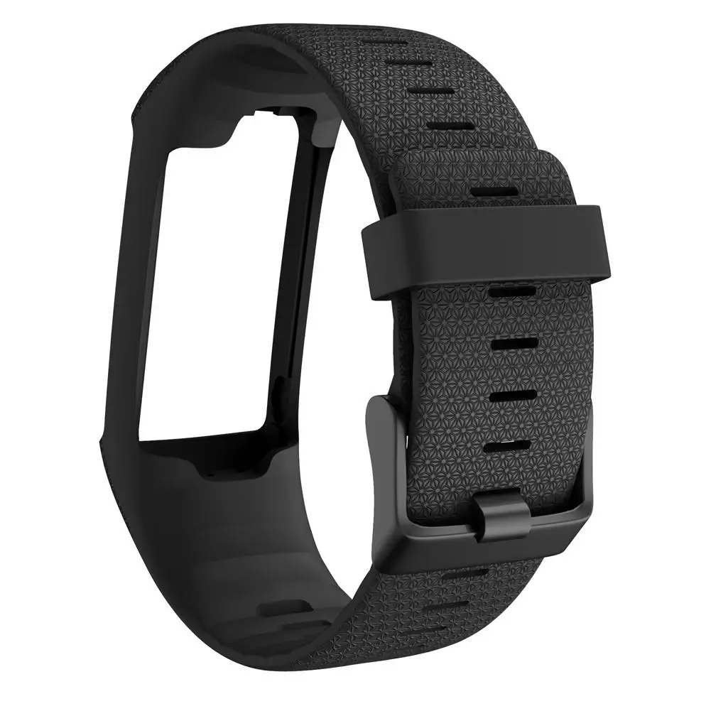 

Silicone Replacement Strap Black Buckle Wristband Watch Band For Polar A360 A370 GPS Smart Watch Smart Bracelet