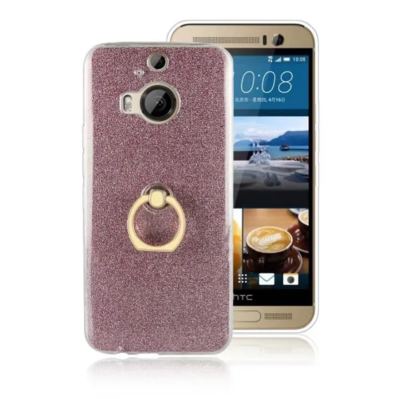 Роскошный блеск Bling мягкий чехол для HTC один M8 M10 стенд держатель крышки