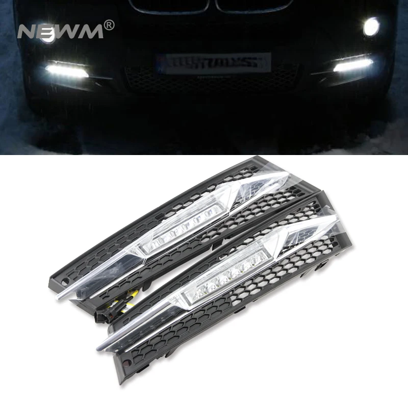 LED daytime running light for BMW LCI Coupe E92 E93 2011 2012 2013 Convert drl fog lamp light