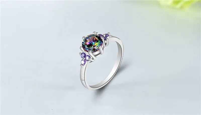 Vintage Mystic Female Rainbow Opal Ring Shining Elegant Lovely Silver Color Rings for Women Wedding Jewelry Bague Anillos dm078 (10)