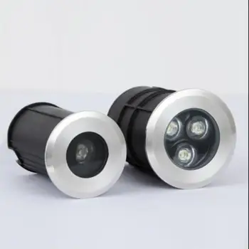 

Dimmable 3W 9W LED Undergroud Light 110V 220V DC12V Inground Lamps LED Floor Path Buried Yard Landscape Recessed Spot Lighting