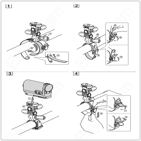 Tanie Rower stabilizator poprzeczny do montażu, dla Sony Action Cam HDR AS15 AS20 AS100V AS200V jak VCT RBM1 AS300 HDR AS20 HDR AS15 HDR AS30V HDR AS50