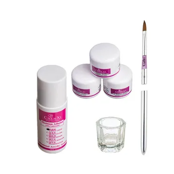 

6pc nail powder nail brush acrylic liquid acrylic powder chalk tool unloading nail art set cosmetics Traje de uñas