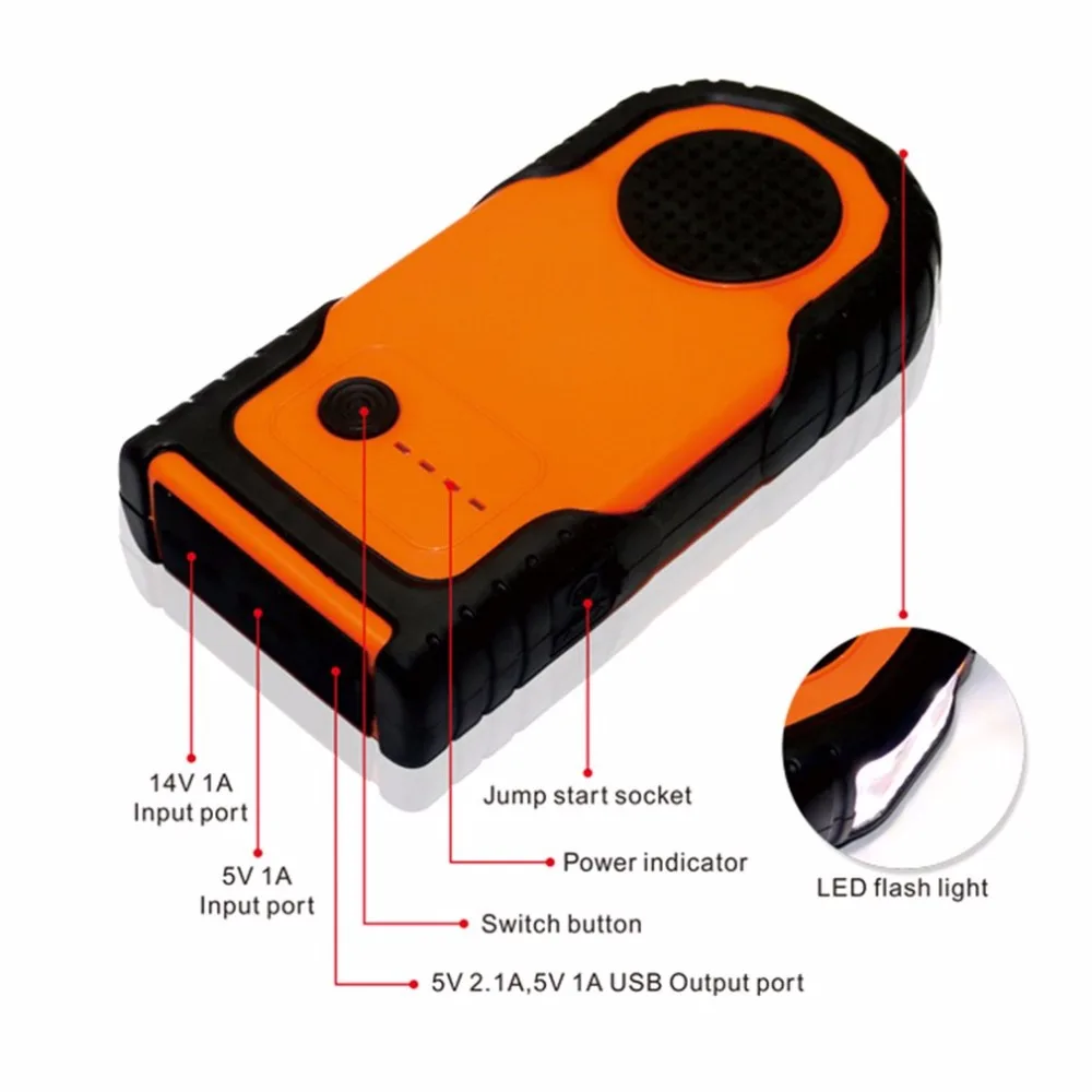 

12V 30000mAh Portable Car Jump Starter Vehicle Battery Power Bank Multifunction Car Charger Emergency Power Supply for Car