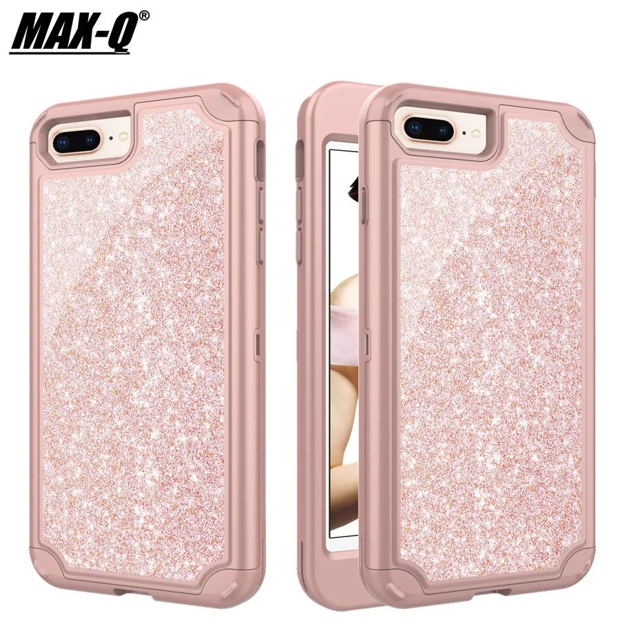 

2019 fashion cases for iphone 8 plus Rugged Dual Layer Armor Heavy Duty Shockproof Hard PC + tpu Case For iphone 7 8 Plus cover