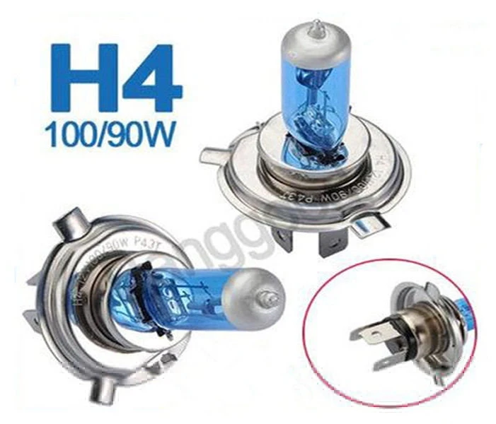 Лидер продаж 2 шт./лот 12 V 100 W H4 ксенон супер яркий белый свет фар автомобиля лампы