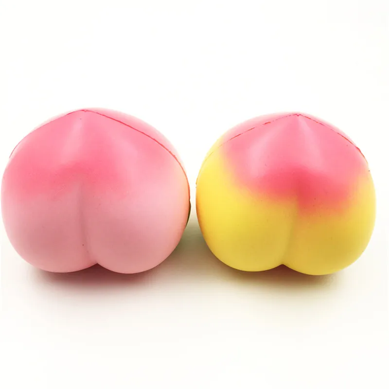 Jumbo Peach снятие стресса 10 см медленно поднимающаяся мягкая фруктовая коллекция подарок украшение Антистресс игрушка для детей розовый желтый цвета
