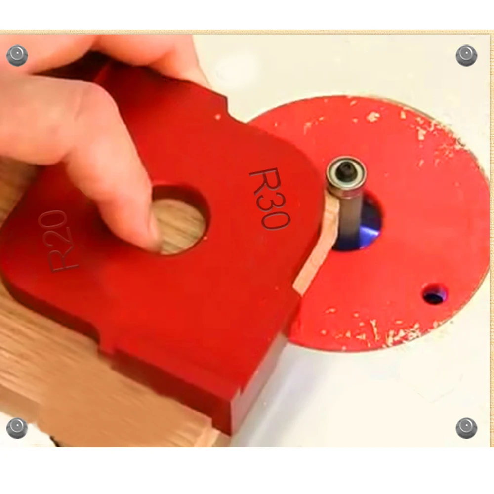 

2pcs Half Round Corner Radius Quick Jig Positioning Template R-angle Locator Engraving Machine for Woodworking Easy to install