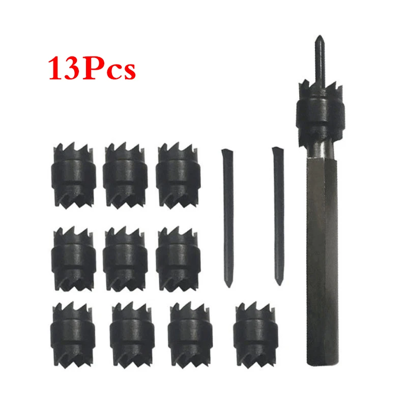 

13pcs 3/8" Rotary Spot Weld Cutter Remover Drill Bits with Replacement Blade Kit
