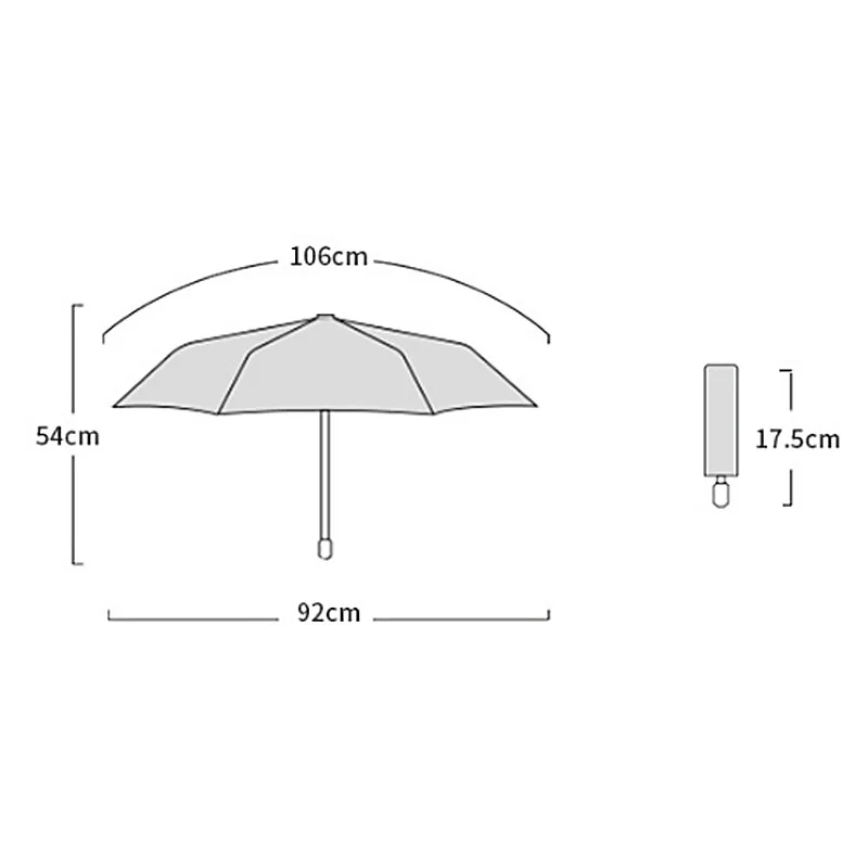 Маленький складной зонт-карандаш, анти-УФ, водонепроницаемый, портативный, для путешествий, зонты от дождя, для женщин и мужчин, мини карманный зонтик