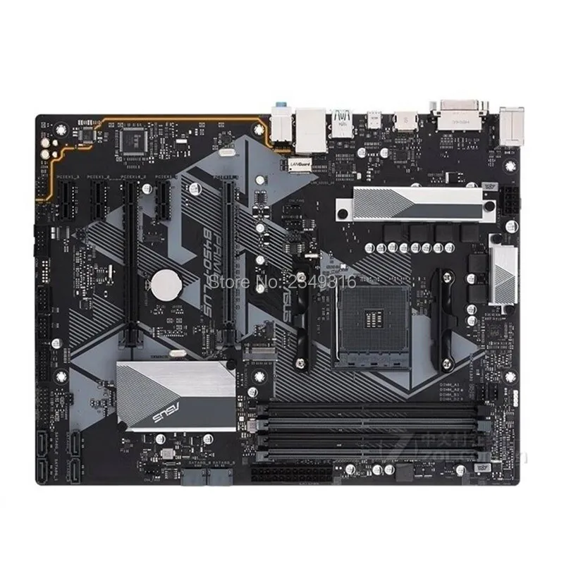 Для ASUS PRIME B450 PLUS б/у Оригинал материнская плата разъем AM4 DDR4 рабочего Материнская