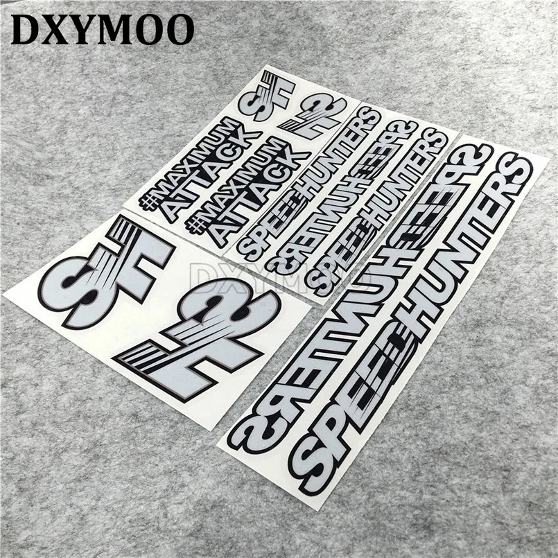 

JDM SH Car Stickers Japanese Auto Front Wind Window Engine Hood Decal Bumpers for Speedhunters