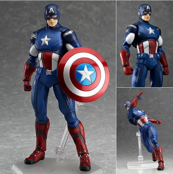 

Marvel the Avengers 3 Captain America Figma 226 PVC Action Figure Collectible Model Toy 16cm