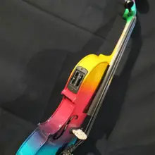 Красочная электрическая и акустическая скрипка 4/4 идеальный звук