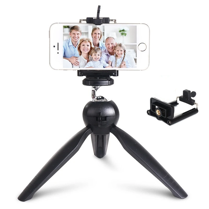 

Mini desktop live broadcast tripod phone self-timer bracket equipments camera tripod phone holder for iPhone X XS Samsung Xiaomi