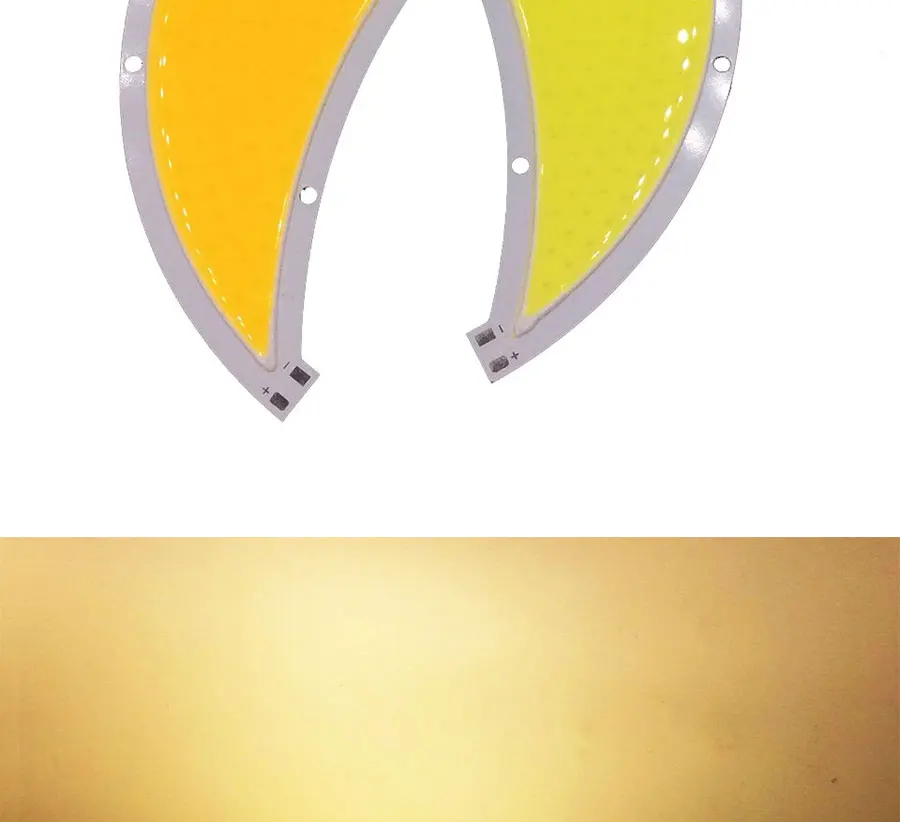180MM 50W Moonshaped COB Lamp Moon LED Light DC 12-14V Warm White Cold White DIY COB Lighting Bulb (8)