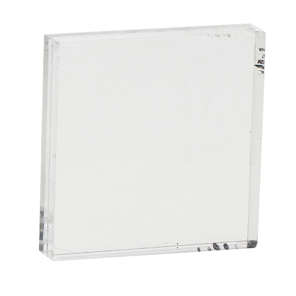 Clear Acrylic Block Stamp Blocks Stamping Scrapbooking Craft Tool 5x5cm