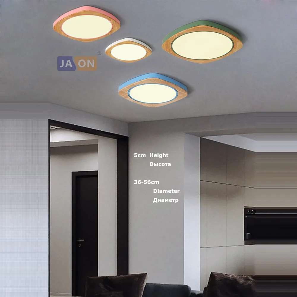 

LED Modern Iron Wood Acryl Square 5cm Super Thin LED Lamp.LED Light.Ceiling Lights.LED Ceiling Light.Ceiling Lamp For Foyer