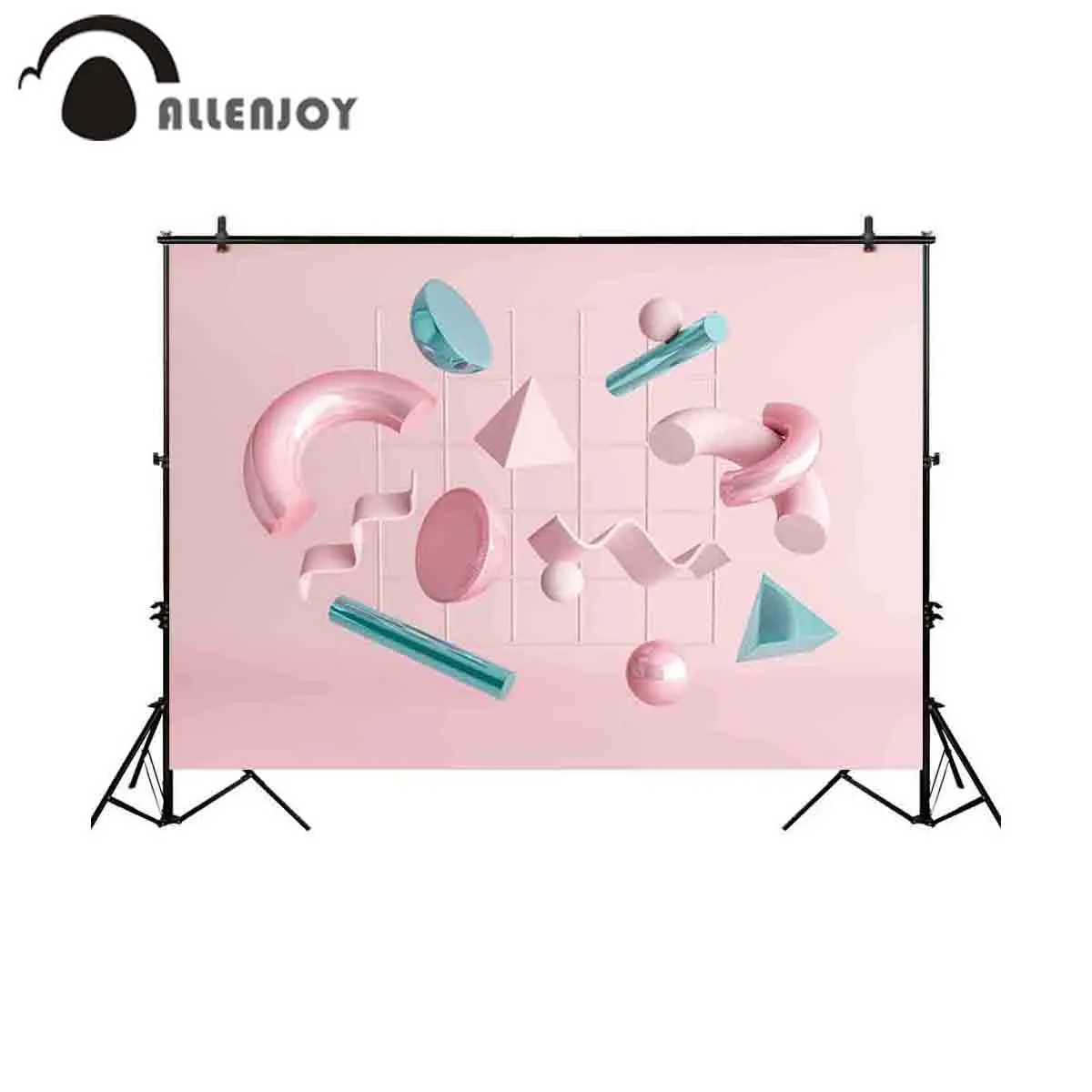 Allenjoy Photography Backdrop Pink Fantasy Geometry Space Background