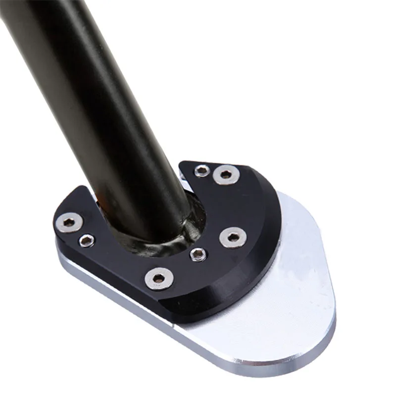 Silver Kickstand Kick Side Stand Extension Foot Pad Plate For KTM 690