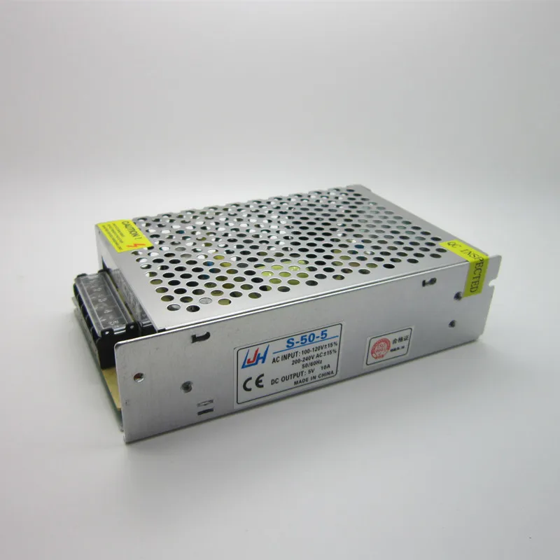 

S-50-5 50W 5V 10A Mini size LED Switching Power Supply Transformer,AC 110V-220V to DC 5V10A output