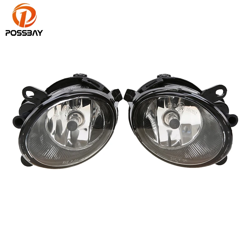 POSSBAY Front Lower Bumper Fog Lights Driving Lamps Replacement for Audi A6(C6) Quattro Sedan