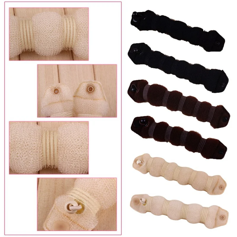 

1pcs Women Hair Styling Former Magic Sponge Bun Maker Donut Ring Shaper Foam Braider Tool For Girl's DIY Hair Style