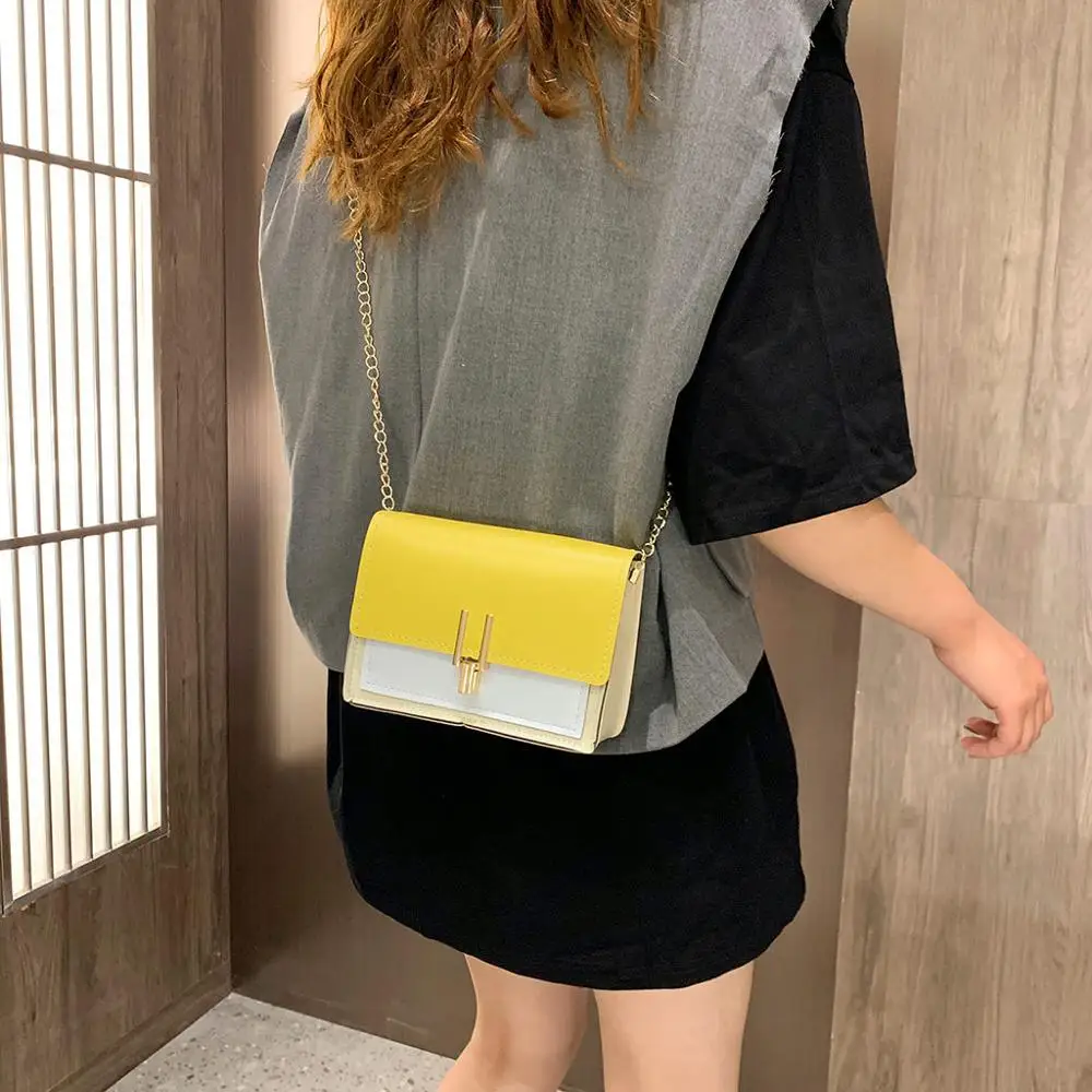 Women's Small Square Bag All-purpose Single Shoulder Messenger Bags Small PU Candy Color Ladies Hand Bags Bolsa Feminina Torebka