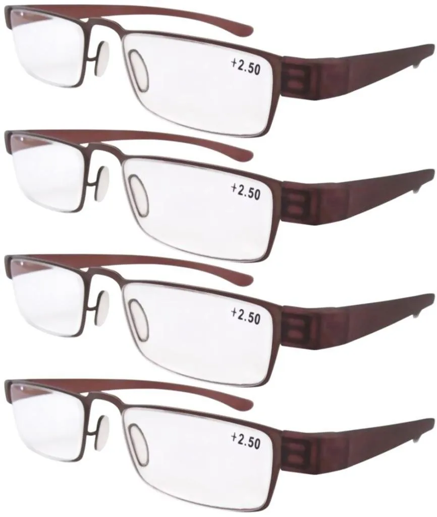 R11031 окуляр 4-pack Пластиковые модные очки для чтения+ 1,0/1,5/2,0/2,5