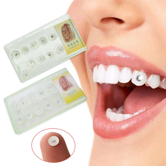 10Pcs Diamond Bur Dental Material Teeth Whitening Studs Denture Acrylic