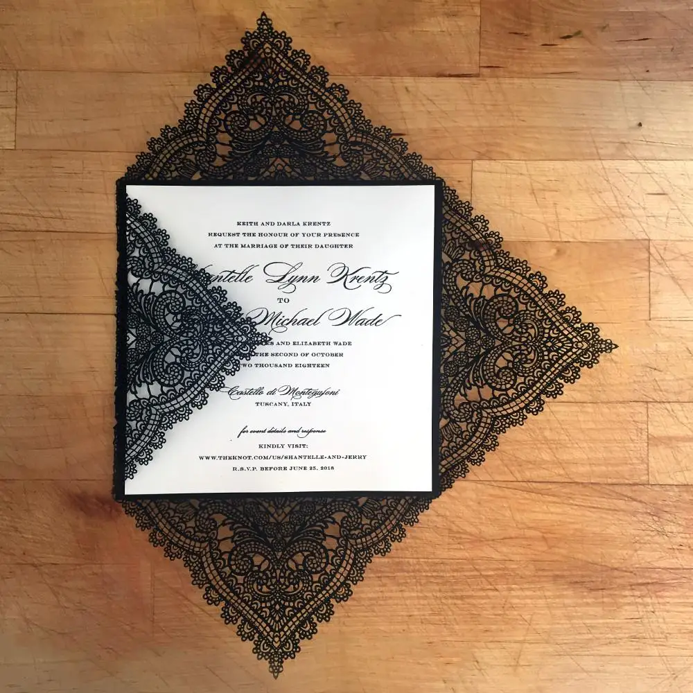Lace Wedding Invitation