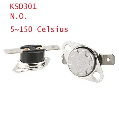 

2 x KSD301 5~150C Celsius Normal Open Thermostat Temperature Control Switch