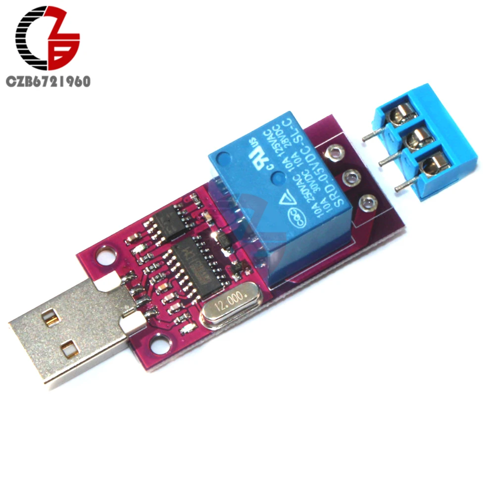 CH340 Smart Programmable Timing Delay DC 5V 1 Channel Time Delay Relay Module CH340G USB Timer Control Switch Board USB To TTL CH340 Smart Programmable Timing Delay DC 5V 1 Channel Time Delay Relay Module CH340G USB Timer Control Switch Board USB To TTL