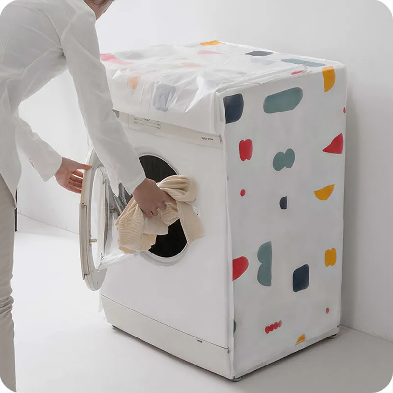 

New Printing washing machine cover Home Laundry Dryer Automatic Roller Dustproof Waterproof Case Sunscreen Organzier protection