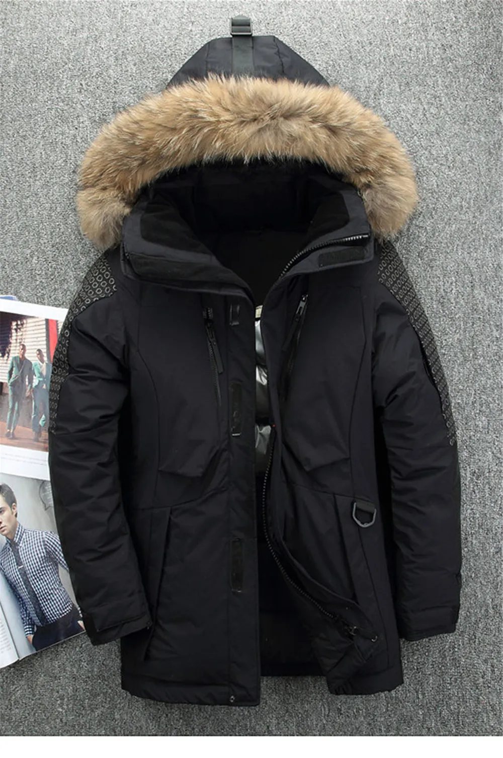 Новая мужская куртка с капюшоном со съемной шляпой, Свободный Длинный плащ, мужская куртка удобного размера плюс 3XL, пальто для мужчин, мужская одежда