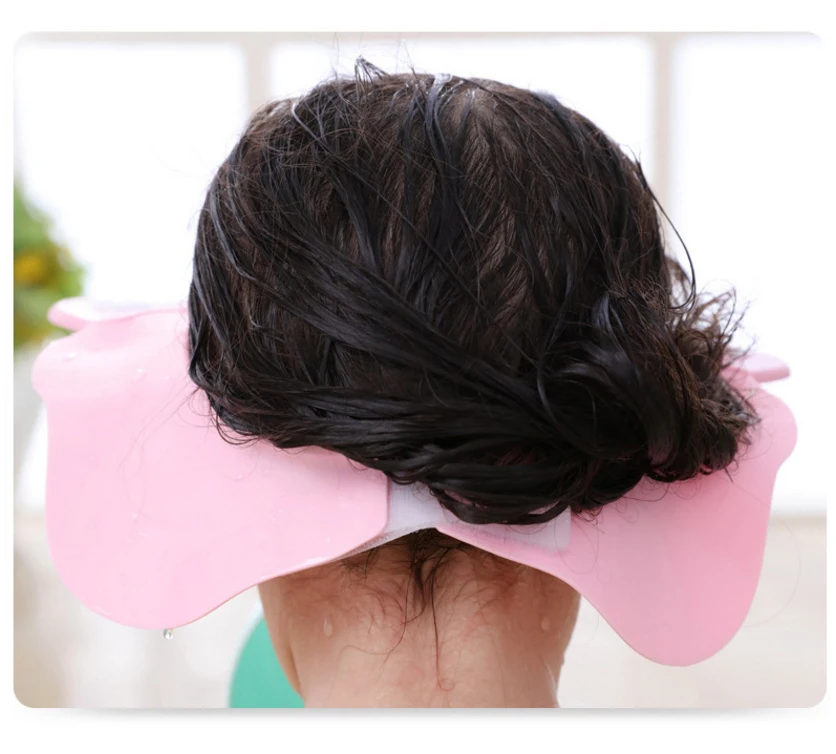 Защитная мягкая крышка для душа и ванны, безопасная эластичная шапочка для шампуня, детская шапочка для душа, Регулируемая Шапочка для Мытье Ванны, защита для волос