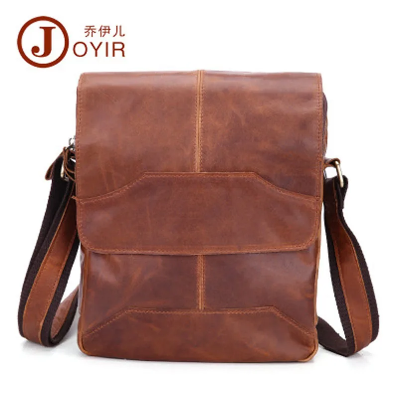 

YISHEN Genuine Leather Men Messenger Bags Casual Solid Male Shoulder Crossbody Bags Small Flap Travel Bag Bolsa Feminina QYR8670