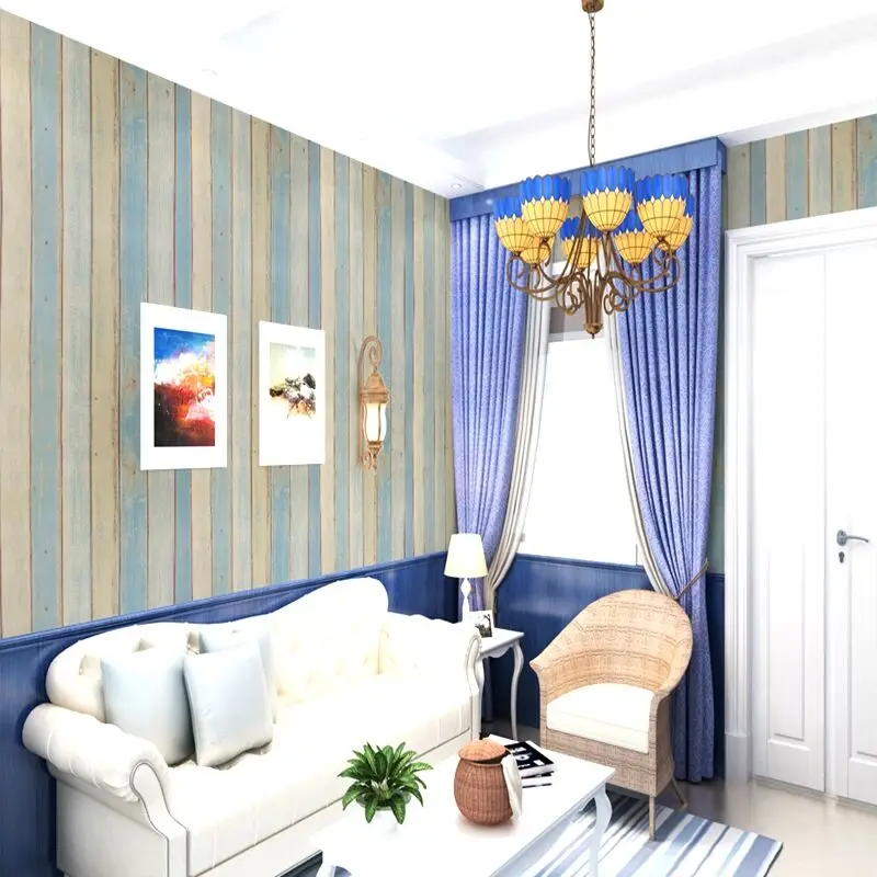 

Mediterranean style waterproof wall stickers warm bedroom living room background wall papers self-adhesive European wallpaper