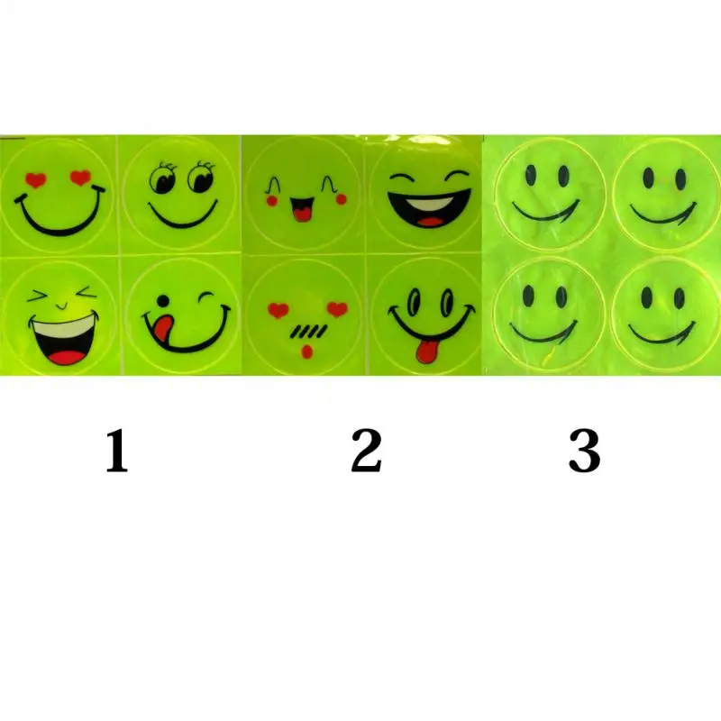 Горячая Распродажа, забавная Светоотражающая наклейка на велосипед, улыбающееся лицо, Наклейка На горный велосипед, наклейка для ночной езды