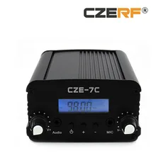76-108 мГц CZE-7C 1 Вт 7 Вт Беспроводной fm-передатчик радио PLL стерео ЖК-дисплей для кампуса радио