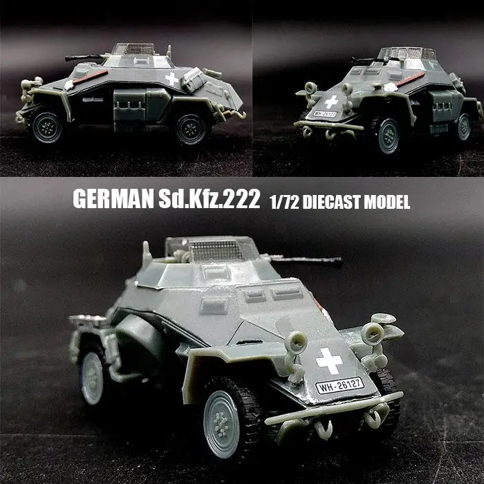 Второй мировой войны Германия Sd. Kfz.222 1/72 дикаст Коммуникационный