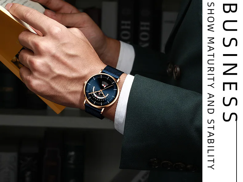 2019 мужские водонепроницаемые стальные сетчатые спортивные мужские часы дисплей приборной панели стильные мужские часы календарь недели