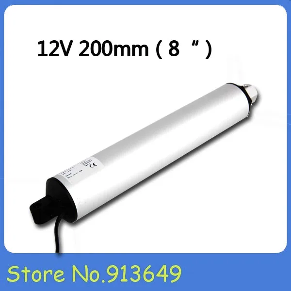 Китай быстрый линейный привод 8 дюймов/200 мм ход 150N трубчатый actuators 1PC|fast linear