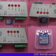 1 T1000S T-1000S sd-карта для WS2801 WS2811 LPD6803 светодиодный контроллер RGB Полноцветный DC5V-24V RGB воспроизведение видео