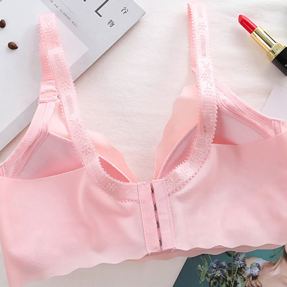 2019 Womens fashion sport underwear seamless maternity bra comfortable loose bra chest underwear girls bra top para mujeres 40J4 (10)