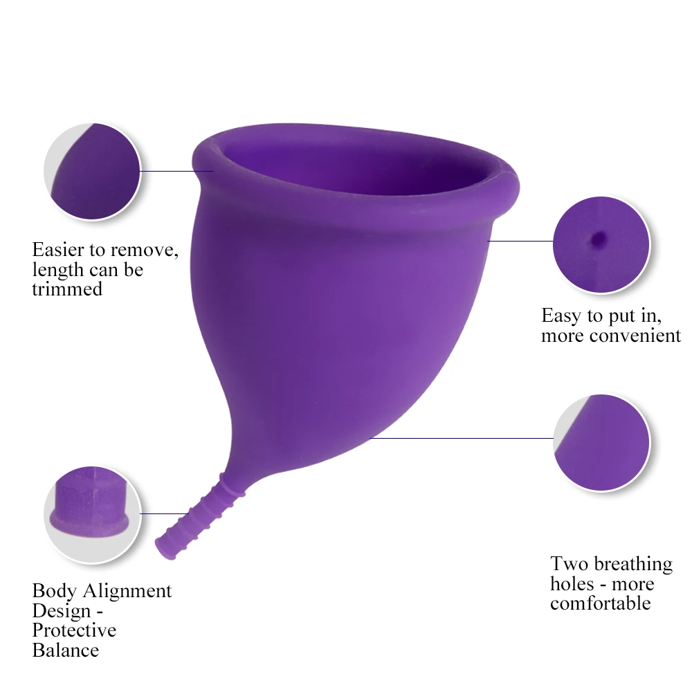 “ Copo para até 12 Copa Menstrual Reutilizável Menstrual Cup
