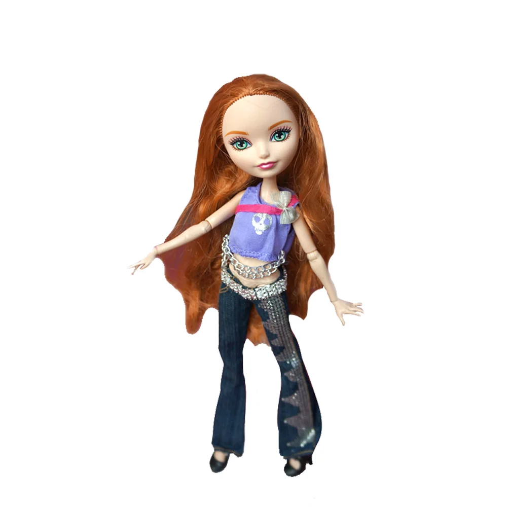 Rosana/качественная повседневная одежда; Одежда для куклы Monster High; одежда; юбка; кофта и штаны; брюки; костюм; Аксессуары для кукол