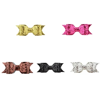 

Wonmen Girls Sequins Bowknot Hairpin Toddlers Glittering Barrette Big Bow Knot Kids Hair Clip Hair Accessories for Princess
