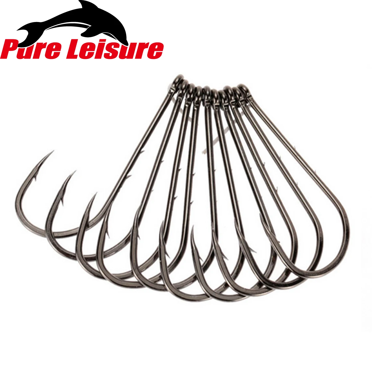 

PureLeisure 200pc Fishhook High-carbon Steel Hooks Fishing Rolling Swivel Jig Big Hook Corrosion Fishing Hooks Haczyki Na Ryby